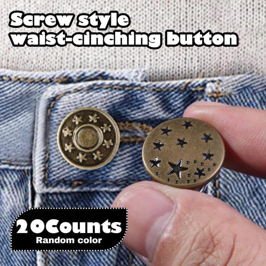 20 Counts Jeans Accessories Kit Buttons and Rivets Multiple Style Choices - Novacart