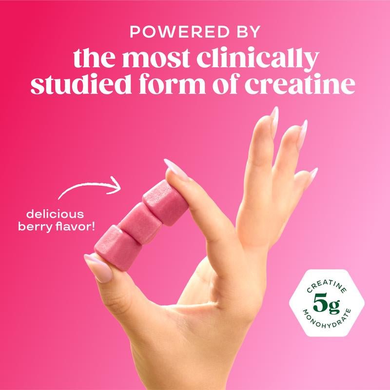 Bloom Nutrition Creatine Gummies - Energy, Cognitive Health & Post - Workout Muscle Recovery Promotes & Muscle Improves Strength Cognitive Health - Novacart