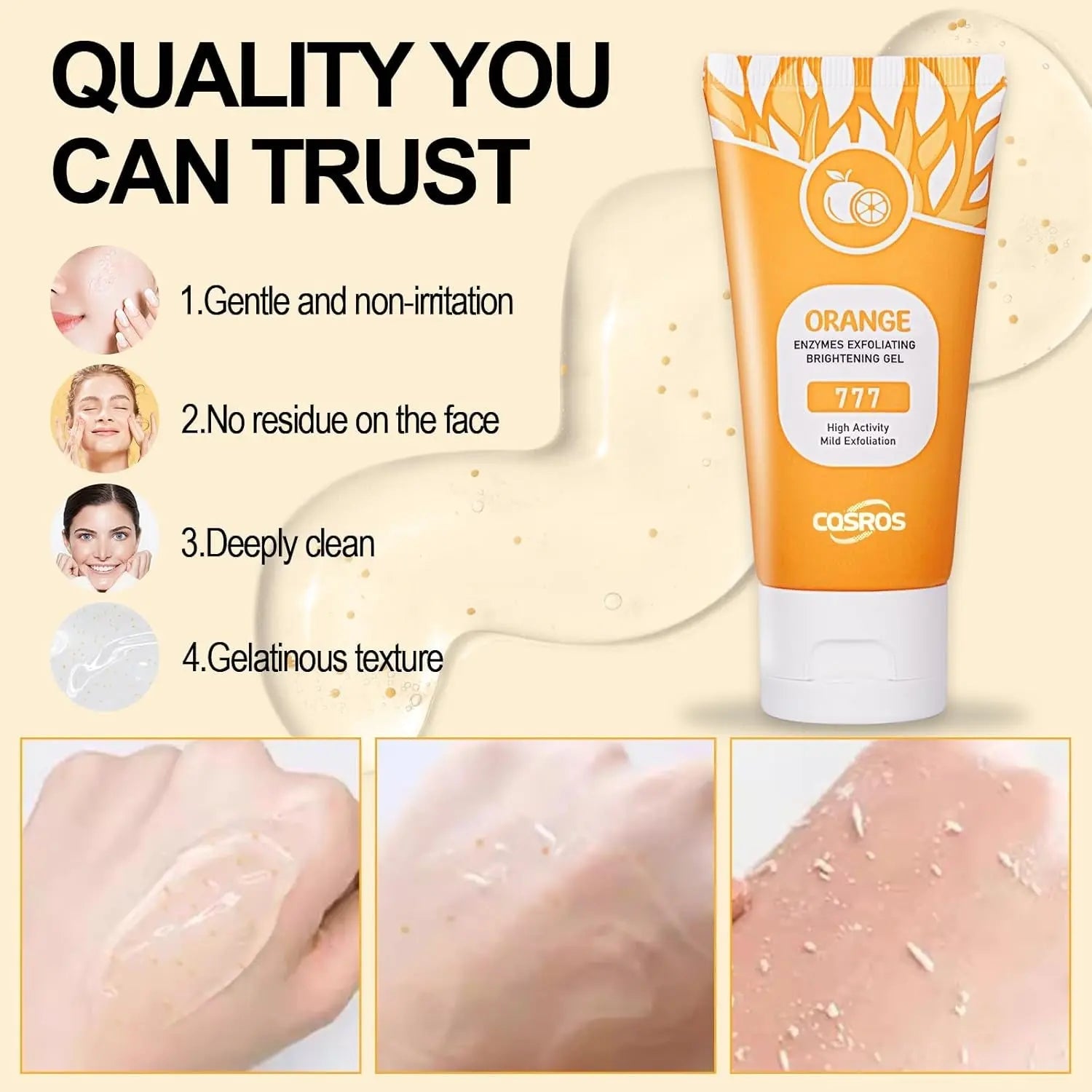 Orange Exfoliating Gel Scrub for Face and Body - Deep Cleansing PeelinCleansing &amp; Exfoliating: The Orange Exfoliating Gel Scrub is designed to provide an instant cleansing and moisturizing experience for both your face and body. ThMAEUSNovacartOrange Exfoliating Gel